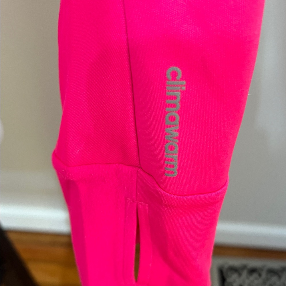 Adidas Vibrant Pink Climawarm Astro Women’s Pullover with White Accents - Picture 6 of 10